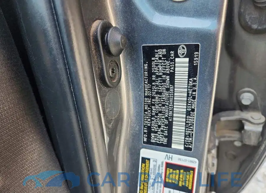 4T1BK1EB4HU255897# 12