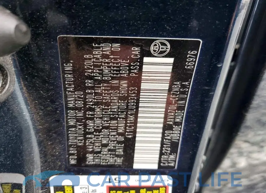 4T1C11AK1LU993453# 12