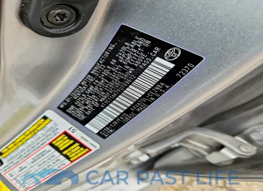 4T1C11AK7PU769612# 12