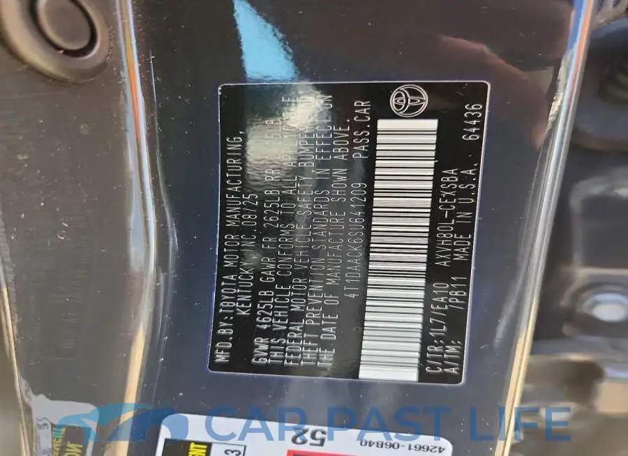 4T1DAACK6SU641209# 12