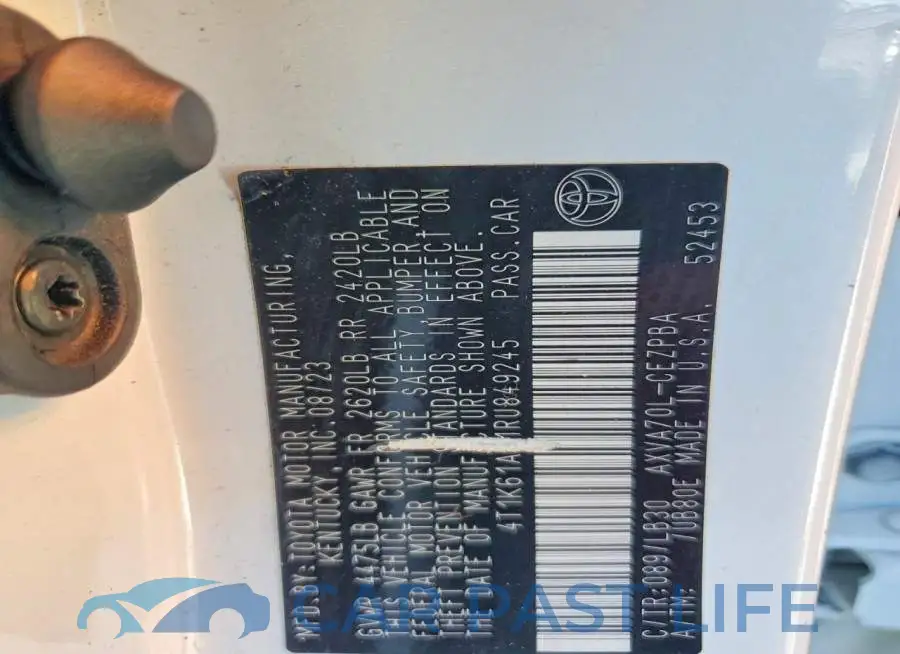 4T1K61AK1RU849245# 12