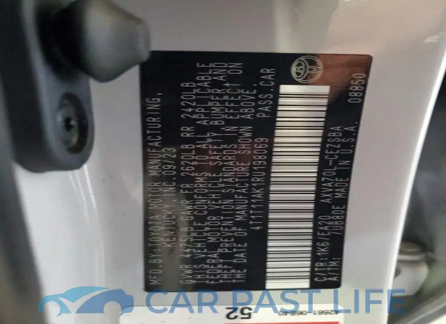 4T1T11AK1RU198069# 12