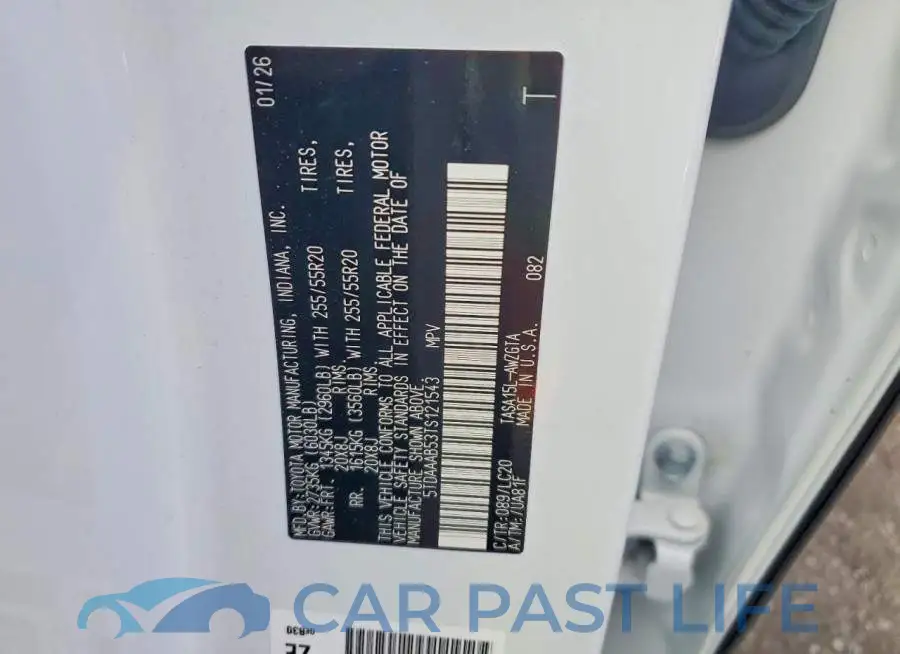 5TDAAAB53TS121543# 14