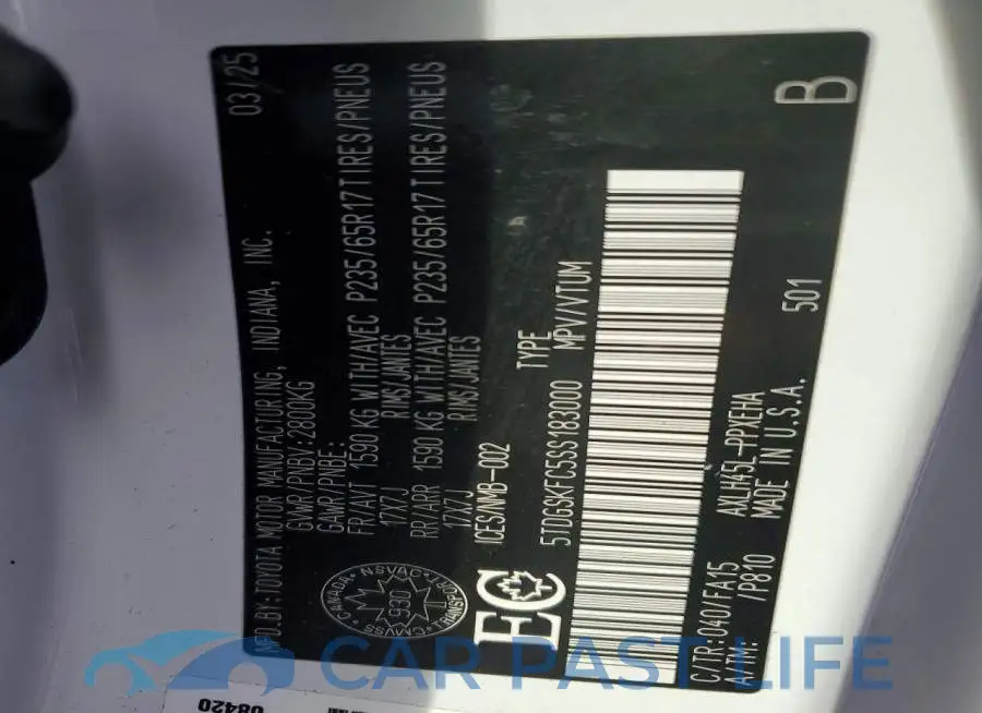 5TDGSKFC5SS183000# 13