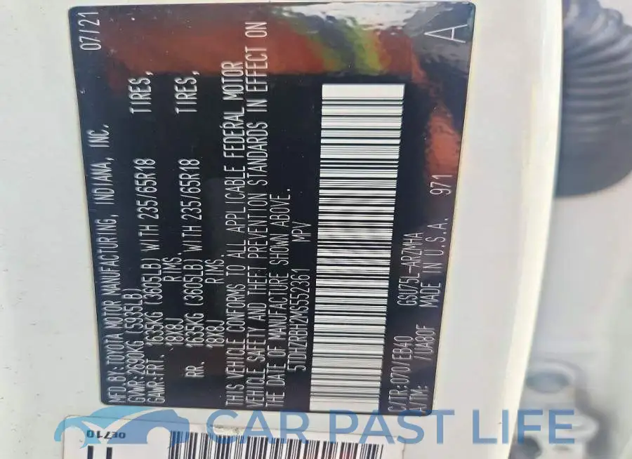 5TDHZRBH2MS552361# 13