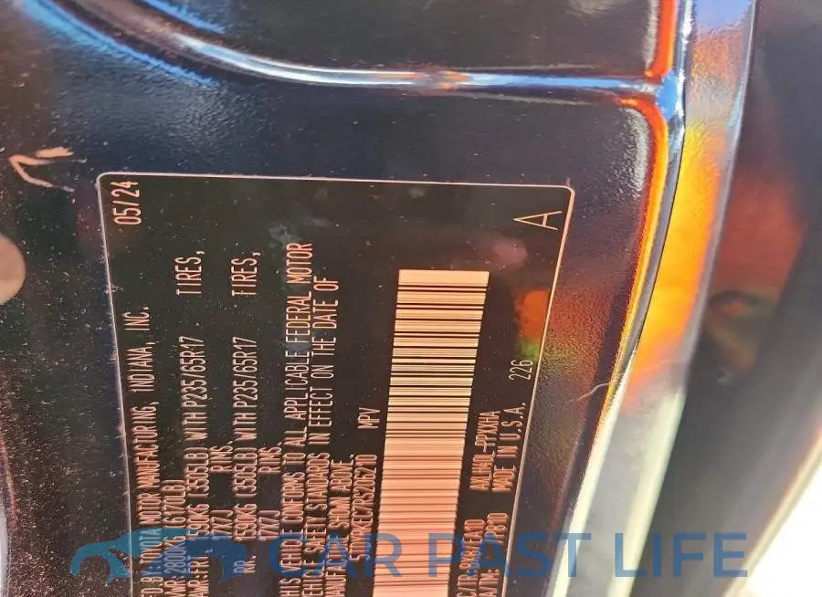 5TDYRKEC7RS206210# 13