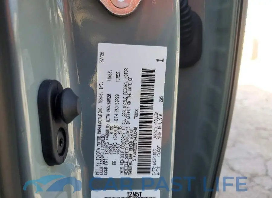 5TFJA5DB5TX433240# 12