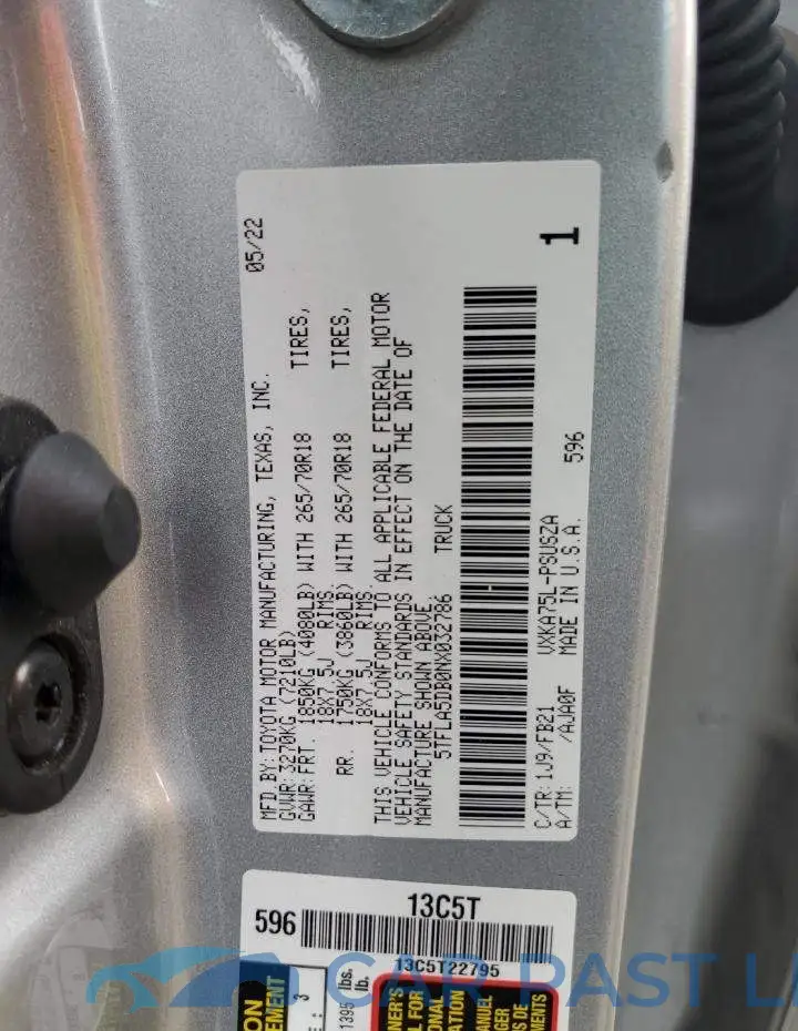 5TFLA5DB0NX032786# 13