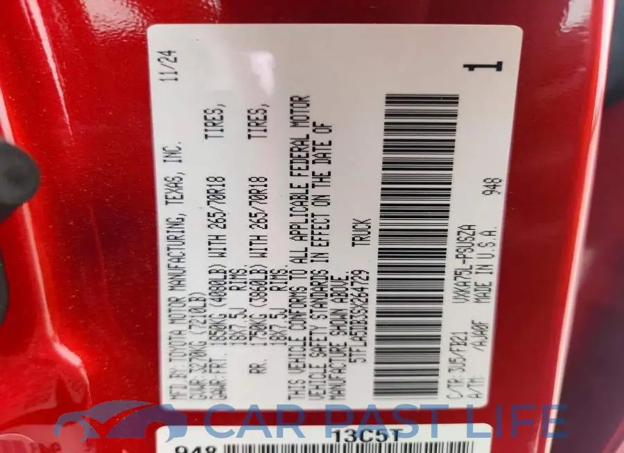 5TFLA5DB3SX264729# 12