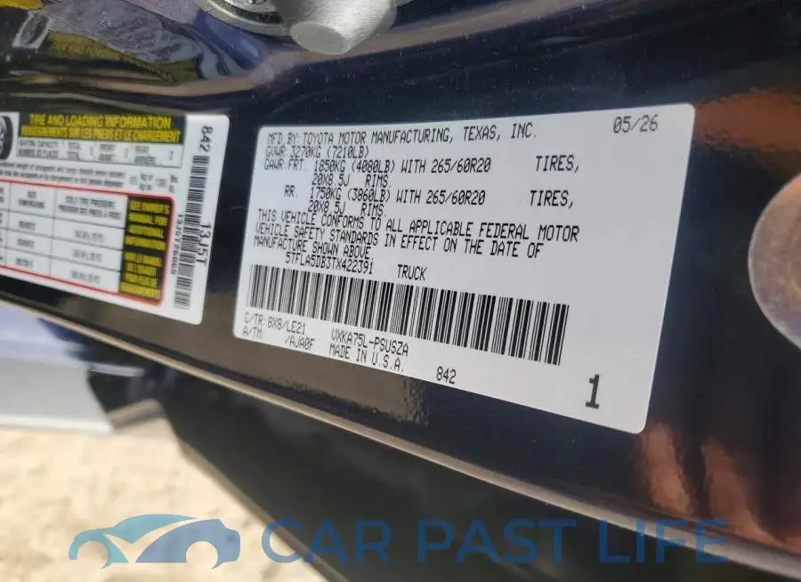 5TFLA5DB3TX422391# 12