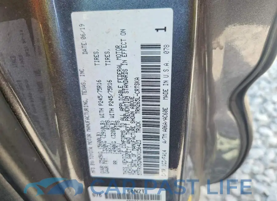 5TFRX5GN0KX156423# 12
