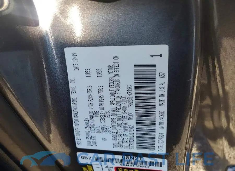 5TFRX5GNXLX173912# 12