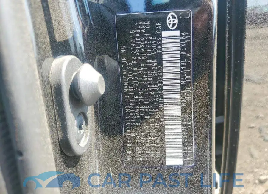 5YFB4MDE1SP332662# 12