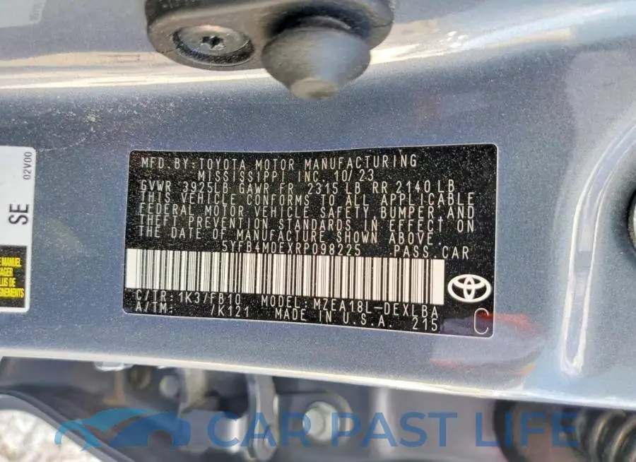 5YFB4MDEXRP098225# 13
