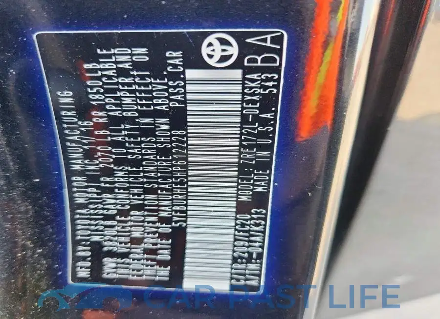 5YFBURHE5HP612228# 13