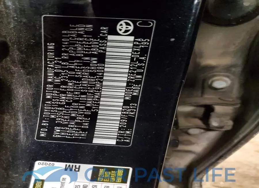 5YFEPMAE9MP214080# 13
