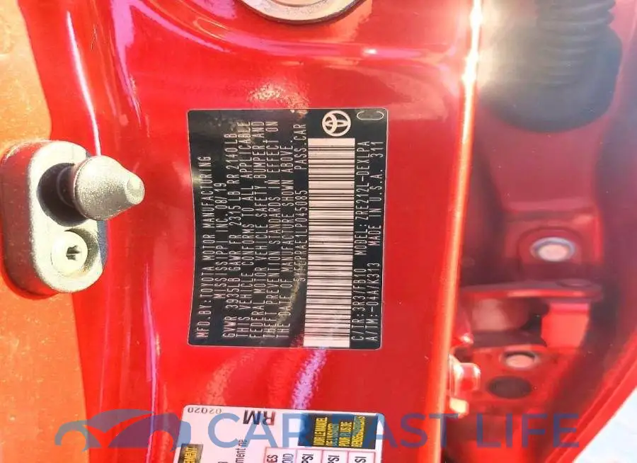 5YFEPRAE1LP045085# 12