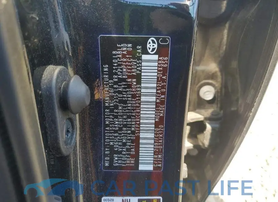 5YFP4RCE8LP011689# 12