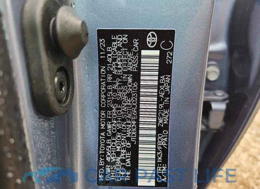 JTDBCMFE6RJ023106# 12