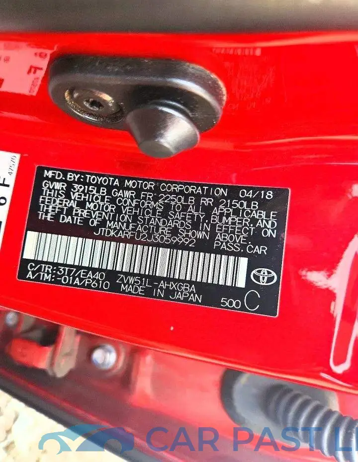JTDKARFU2J3059992# 12