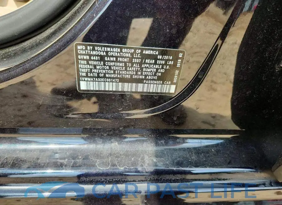 1VWMA7A32KC001472# 12