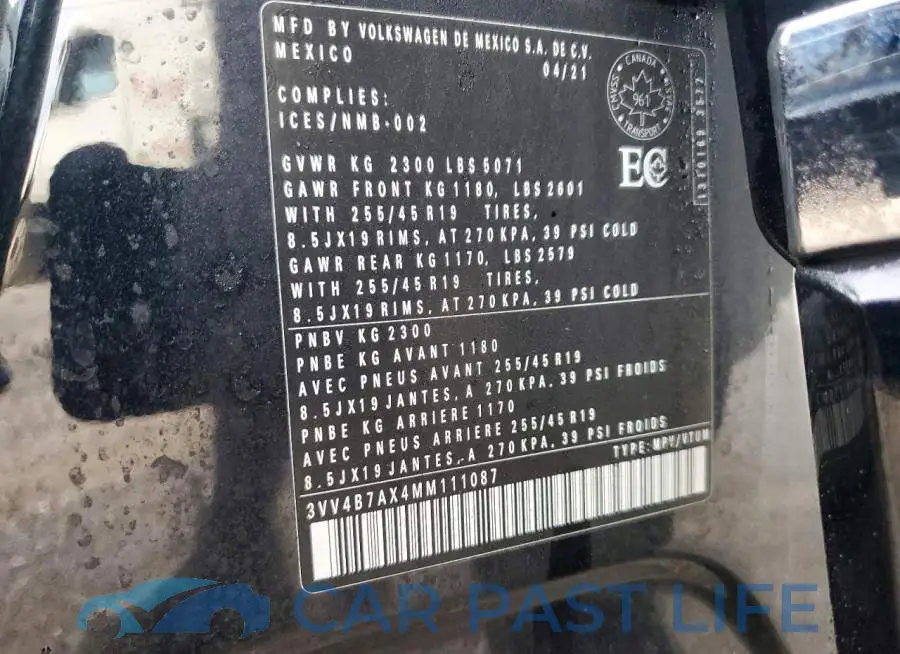 3VV4B7AX4MM111087# 13