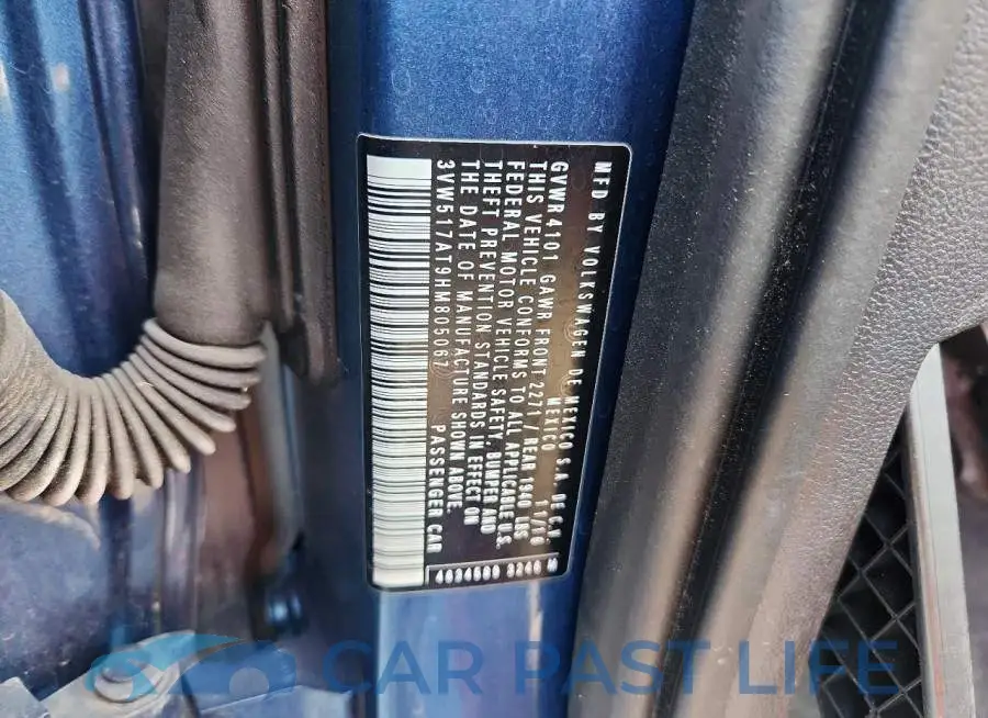 3VW517AT9HM805067# 12