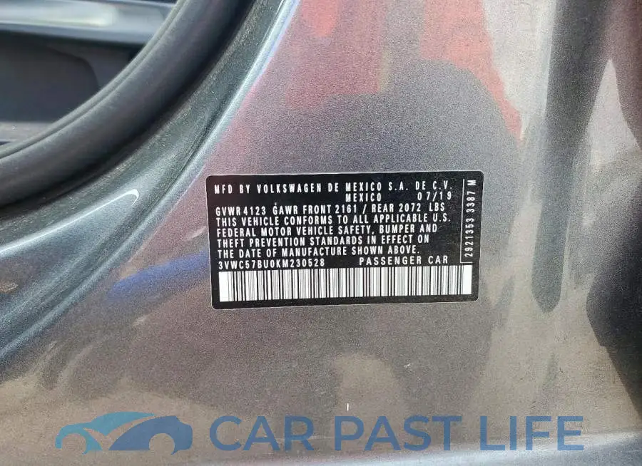 3VWC57BU0KM230528# 12