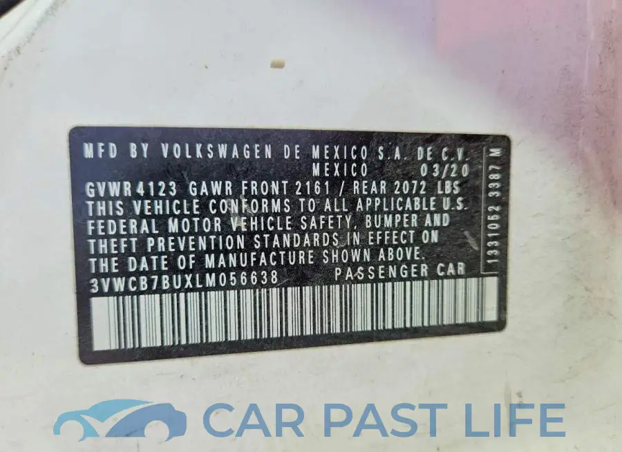 3VWCB7BUXLM056638# 12