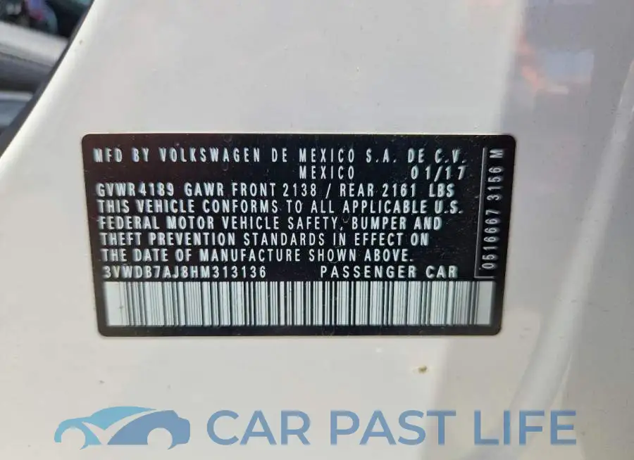 3VWDB7AJ8HM313136# 13