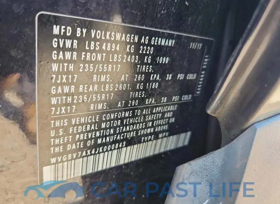 WVGBV7AX4JK000843# 13