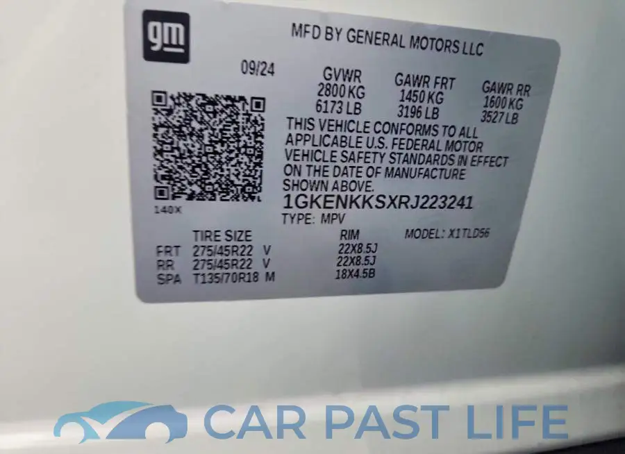 1GKENKKSXRJ223241# 14