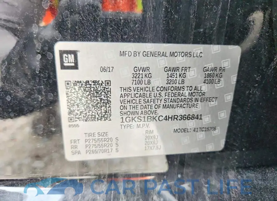 1GKS1BKC4HR366841# 13