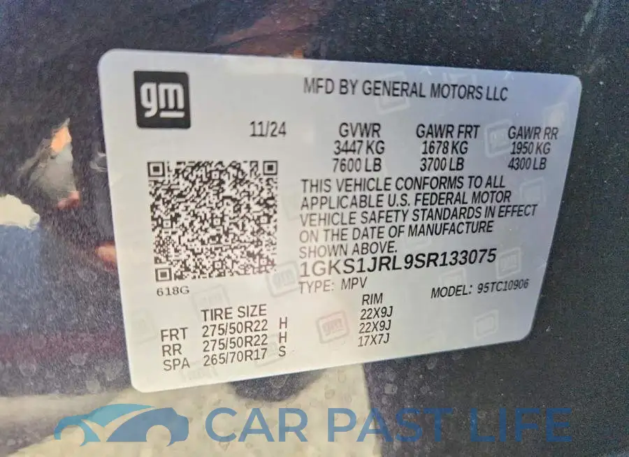 1GKS1JRL9SR133075# 13
