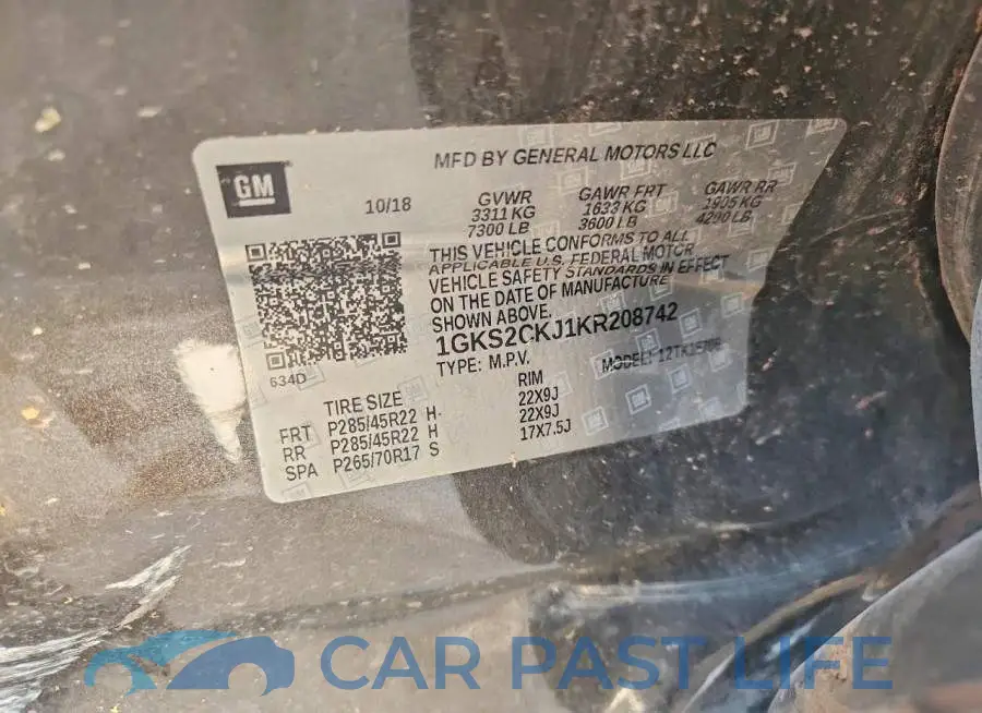 1GKS2CKJ1KR208742# 14