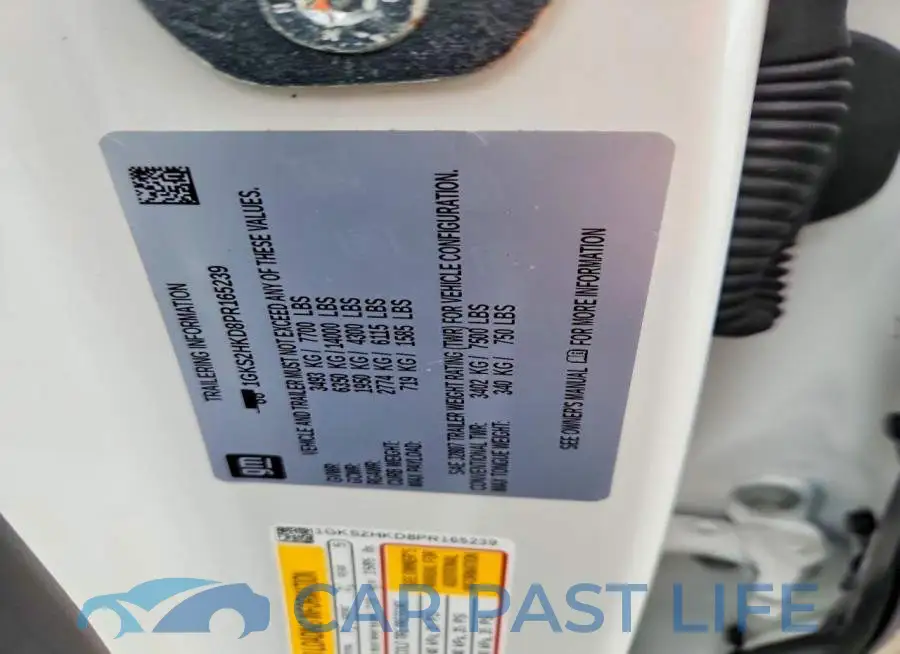 1GKS2HKD8PR165239# 13