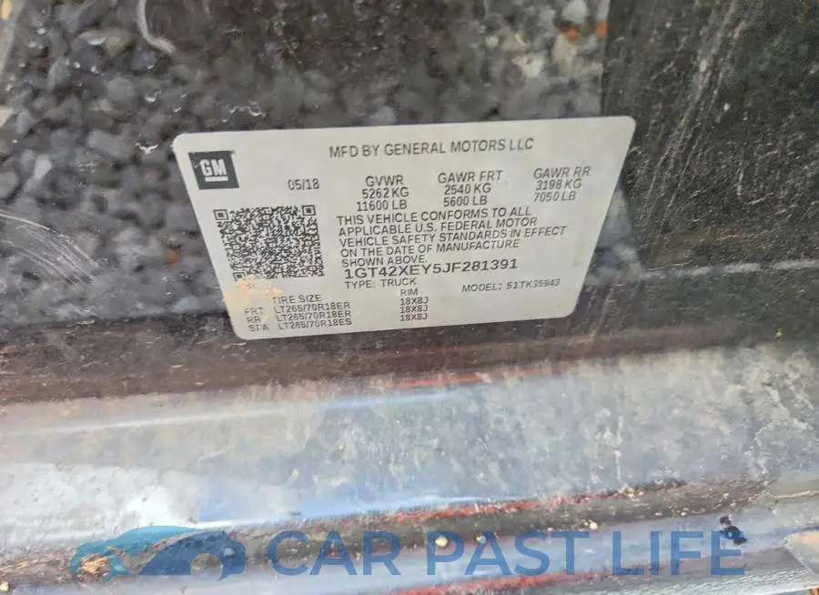 1GT42XEY5JF281391# 12