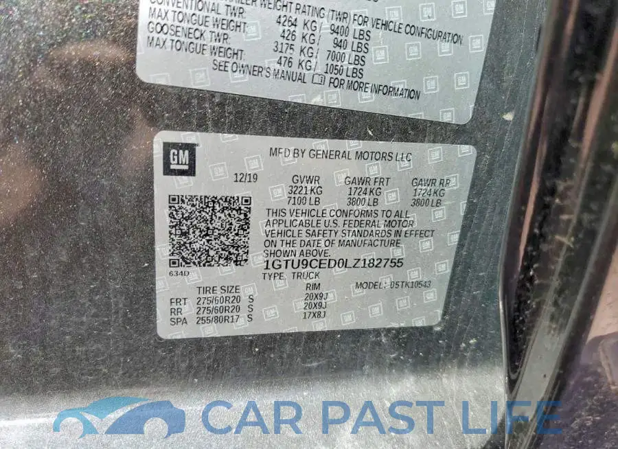 1GTU9CED0LZ182755# 12
