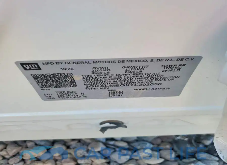 3GKALMEGXTL302058# 14