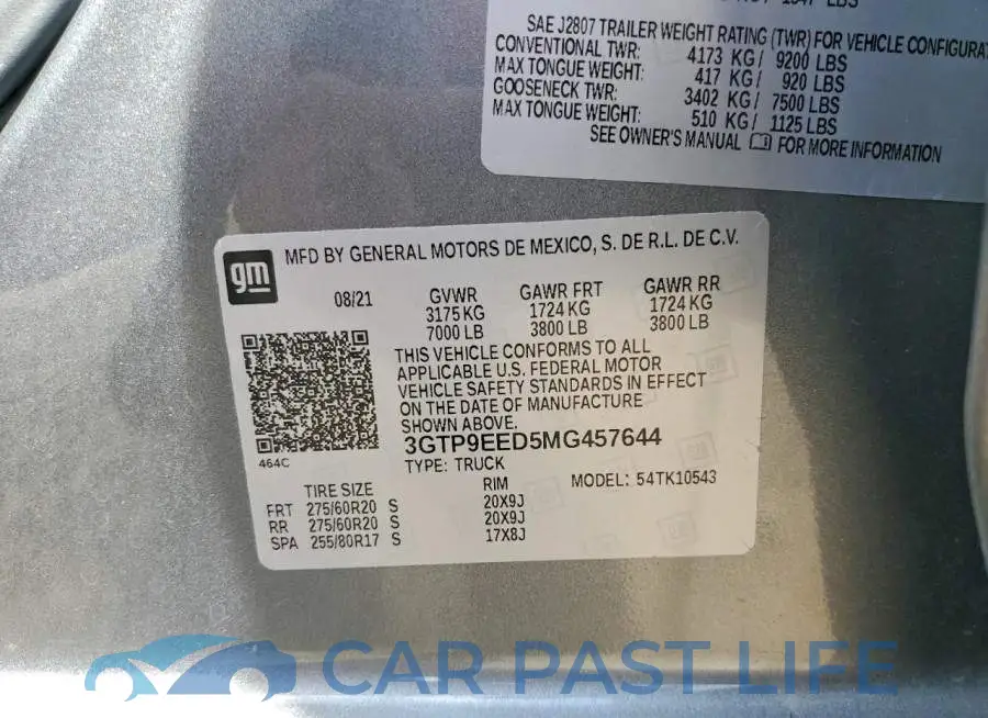 3GTP9EED5MG457644# 12