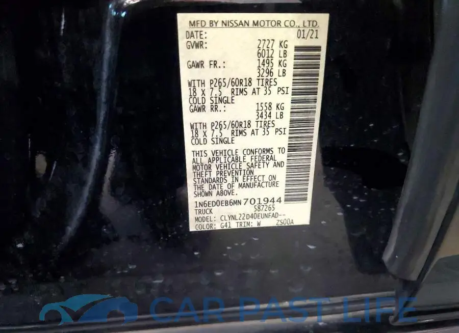 1N6ED0EB6MN701944# 12