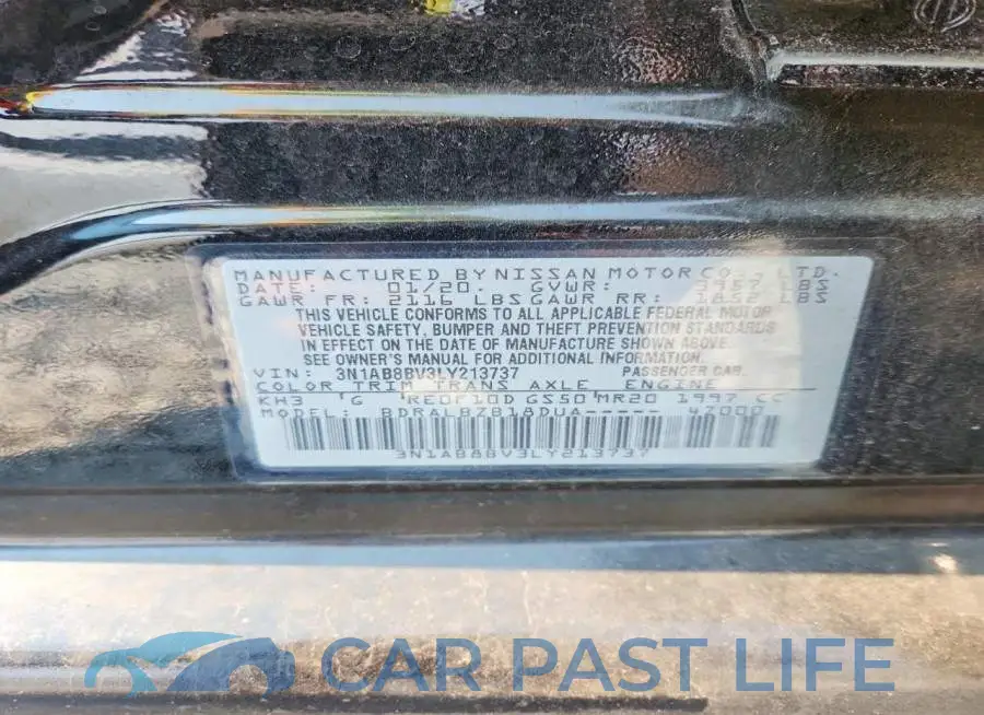 3N1AB8BV3LY213737# 12