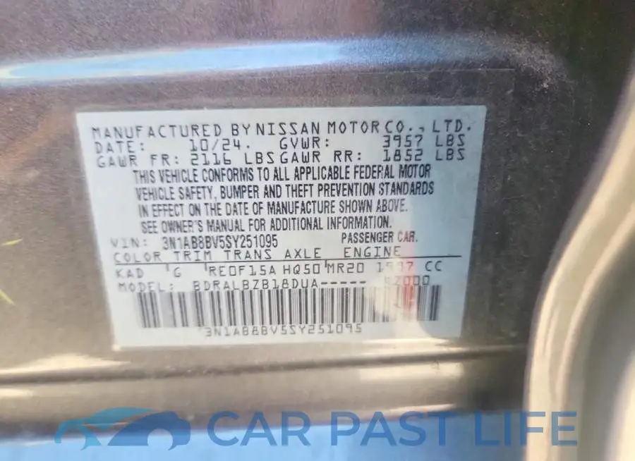 3N1AB8BV5SY251095# 12