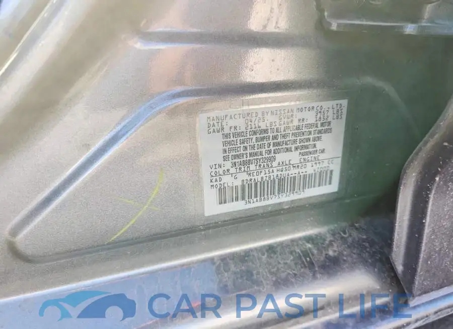 3N1AB8BV7SY329909# 12