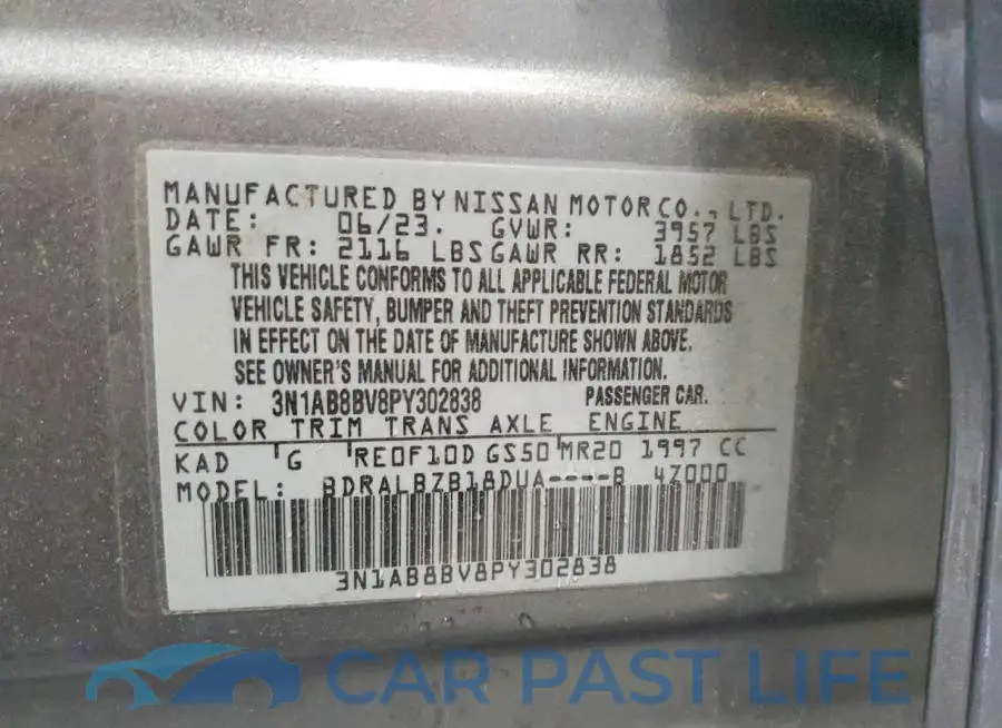 3N1AB8BV8PY302838# 13