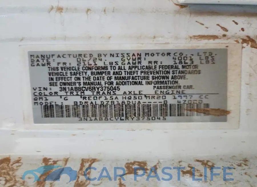 3N1AB8CV6RY375045# 13