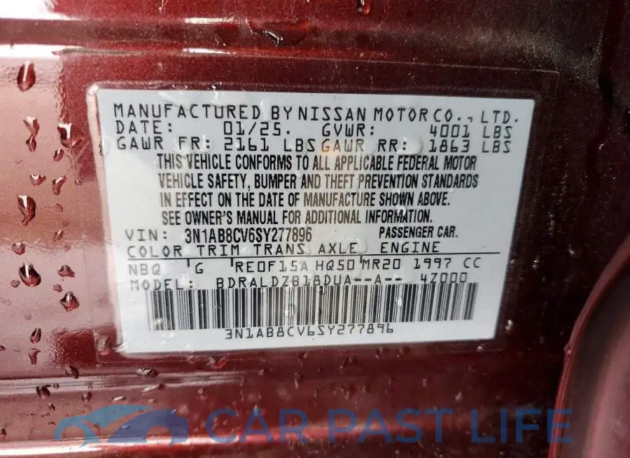 3N1AB8CV6SY277896# 12