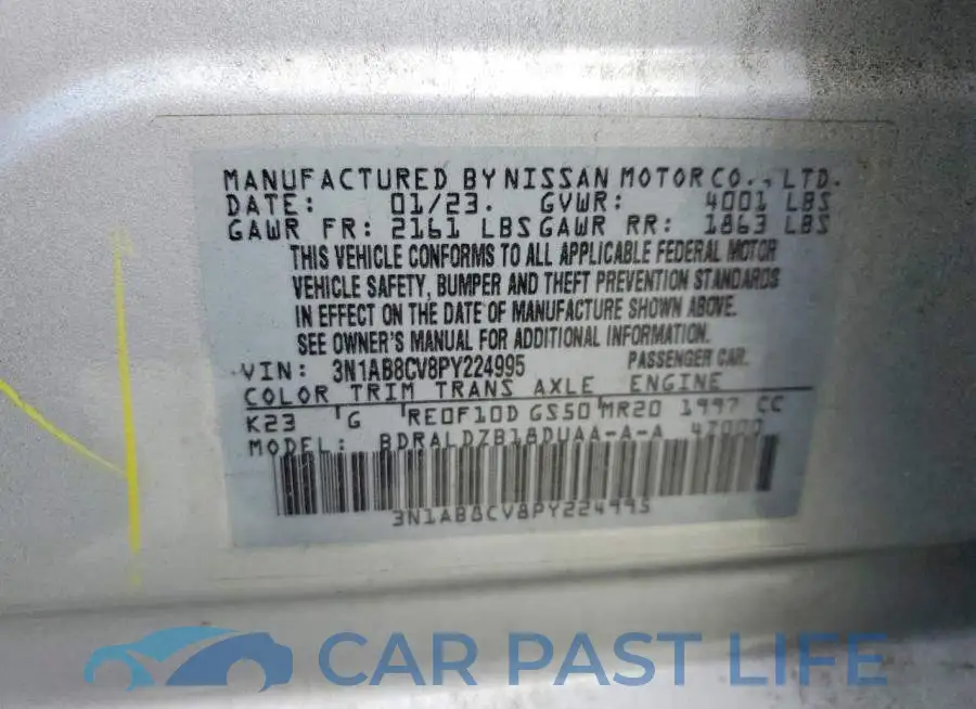 3N1AB8CV8PY224995# 13