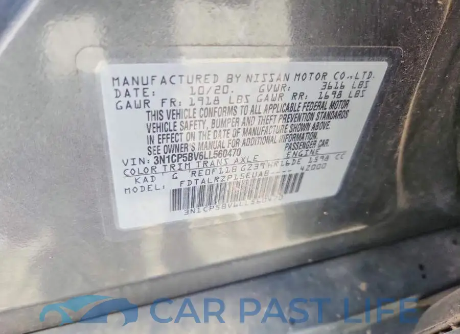 3N1CP5BV6LL560470# 13