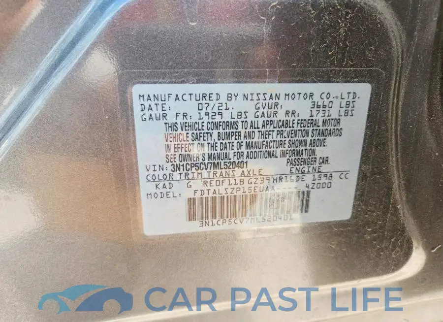 3N1CP5CV7ML520401# 14